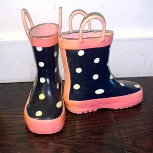 Toddler rain boots, size 6